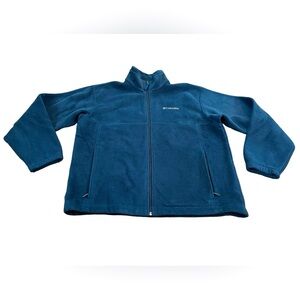 Columbia Men’s Zip Up Fleece, Size Large, Blue